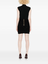 Balmain Tweed Mini Skirt Black