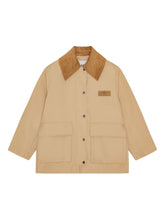 Ganni Twill Midi Jacket Beige