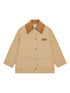 Ganni Twill Midi Jacket Beige
