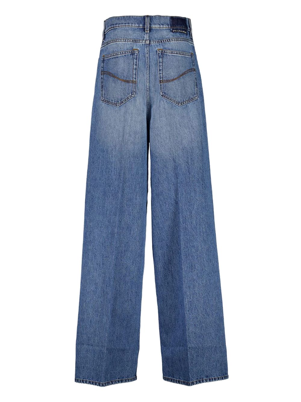 Stella McCartney Wide-Leg High-Waist Jeans in Light Blue Blue