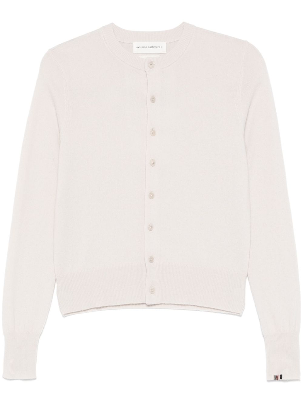 EXTREME CASHMERE Cashmere Cardigan in White White