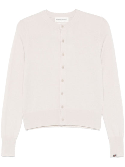 EXTREME CASHMERE Cashmere Cardigan in White White