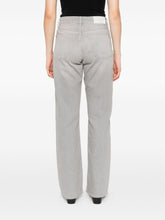 Seven Grey Wide-Leg Straight Jeans with Five-Pocket Detailing Grey