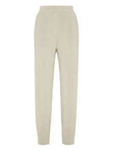 Brunello Cucinelli Tapered Cashmere Trousers Beige