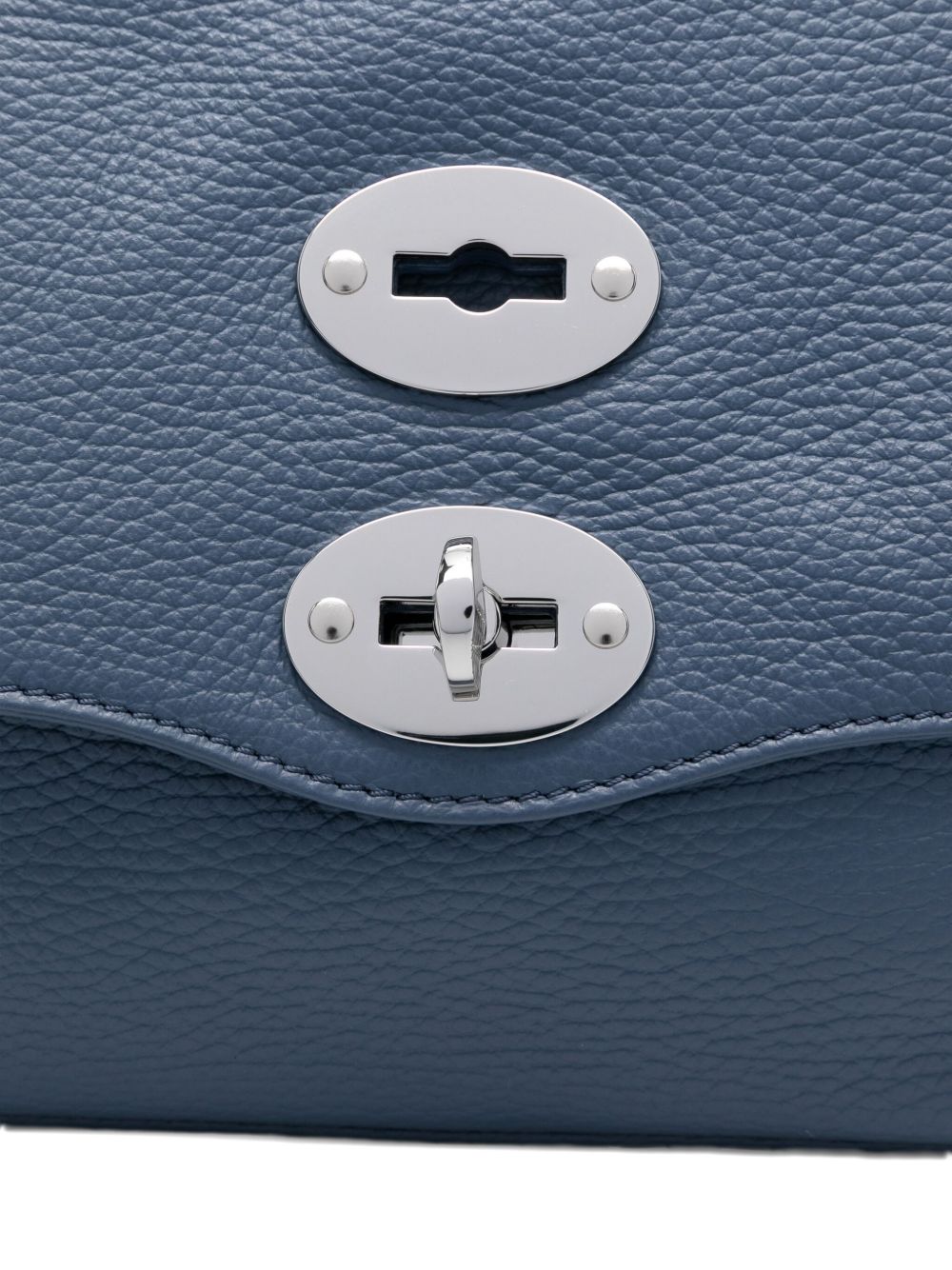 Zanellato Postina Daily Small Leather Handbag Blue