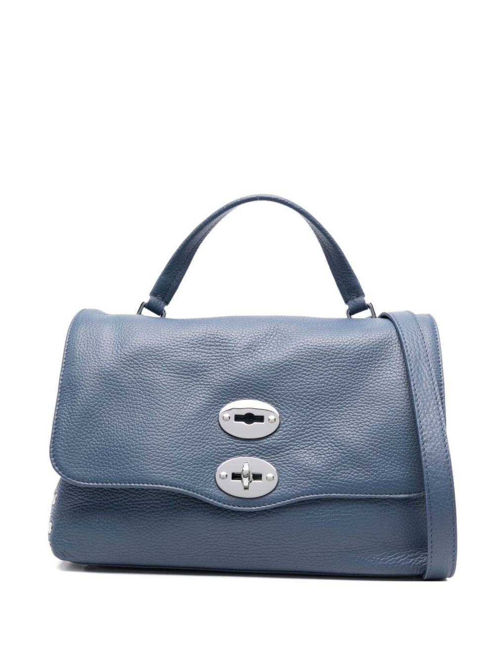 Zanellato Postina Daily Small Leather Handbag Blue