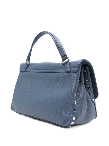 Zanellato Postina Daily Small Leather Handbag Blue