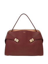 Ferragamo Hug Soft Two-Tone Medium Brown Shoulder Bag brown