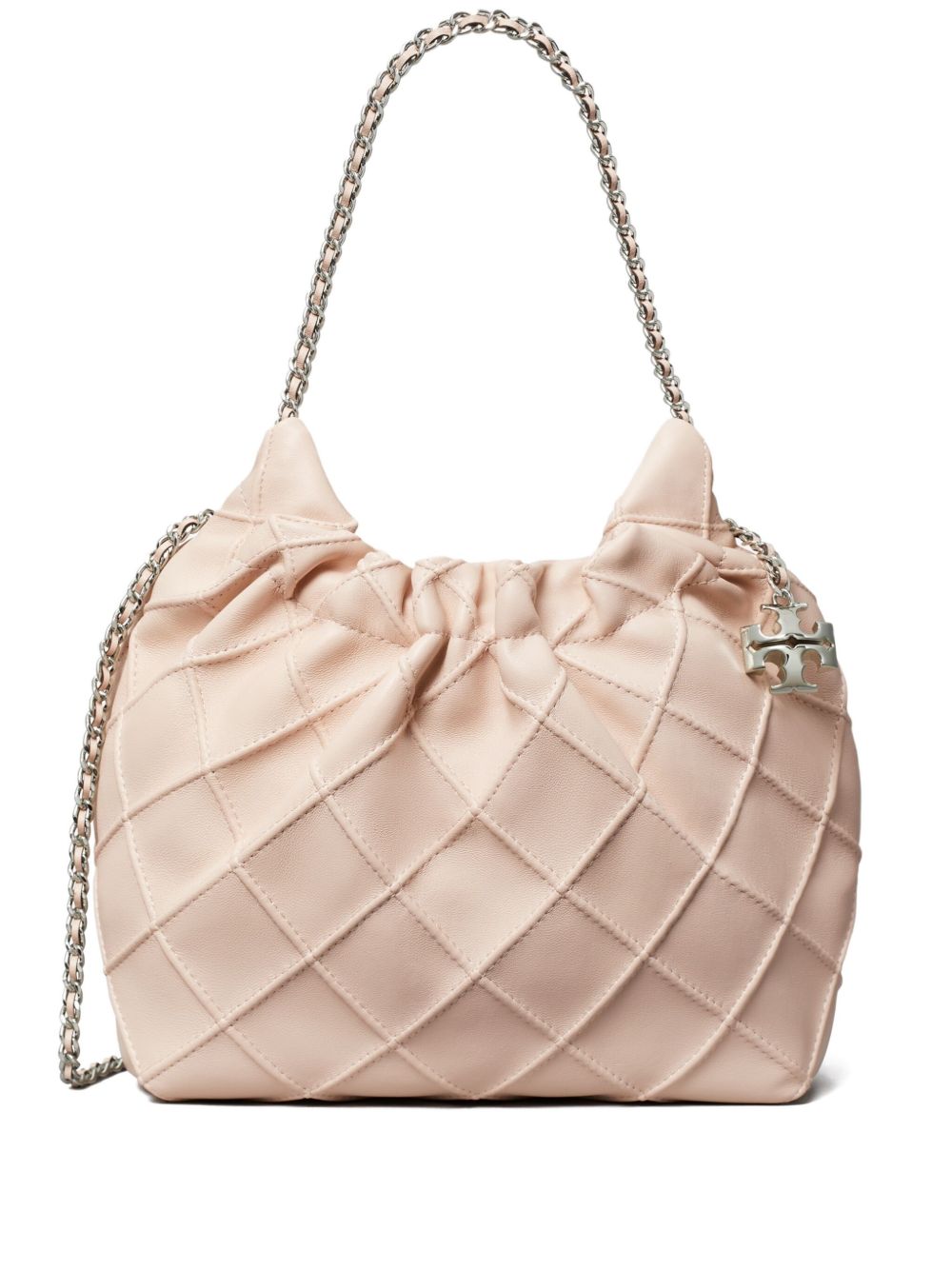 Tory Burch Fleming Mini Leather Hobo Bag Pink