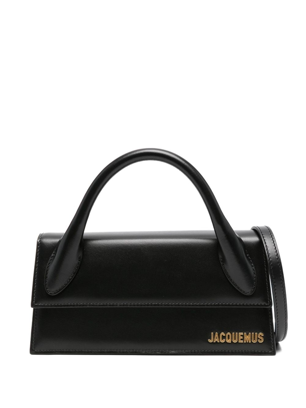 Jacquemus The Long Chiquito Leather Shoulder Bag Black