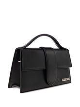 JACQUEMUS The Big Child Patent Leather Shoulder Bag Black