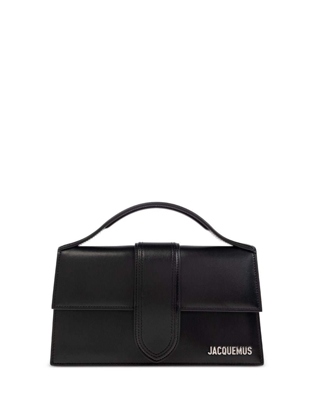 JACQUEMUS The Big Child Patent Leather Shoulder Bag Black