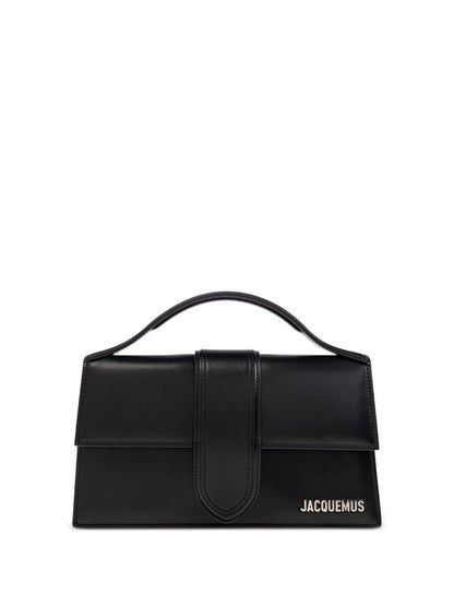 JACQUEMUS The Big Child Patent Leather Shoulder Bag Black