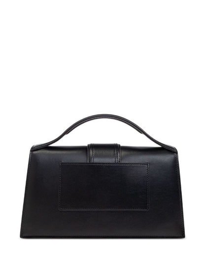 JACQUEMUS The Big Child Patent Leather Shoulder Bag Black