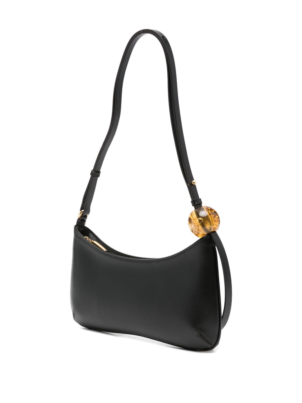 JACQUEMUS The Bisou Perle Embellished Black Shoulder Bag black