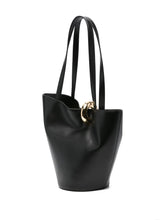 Jacquemus Le Petit Bambola Black Calf Leather Tote Bag Black