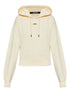 Jacquemus Cropped Gros Grain Hoodie in Beige Beige