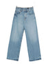 Jacquemus Le De-Nimes Large Indigo Blue Wide-Leg Jeans Clear Blue