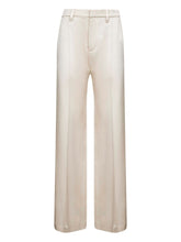 Brunello Cucinelli Wide-Leg Wool Trousers White White
