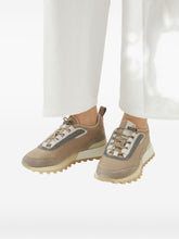 Brunello Cucinelli Runners in Techno Fabric and Suede Beige