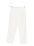 Brunello Cucinelli Slouchy Pleated Cropped Chino Trousers White