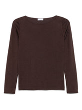 Brunello Cucinelli Cashmere Boat-Neck Sweater Brown