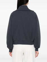 Brunello Cucinelli Zip-Fastening Cotton Patch-Pocket Sweatshirt Blue
