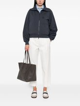 Brunello Cucinelli Zip-Fastening Cotton Patch-Pocket Sweatshirt Blue