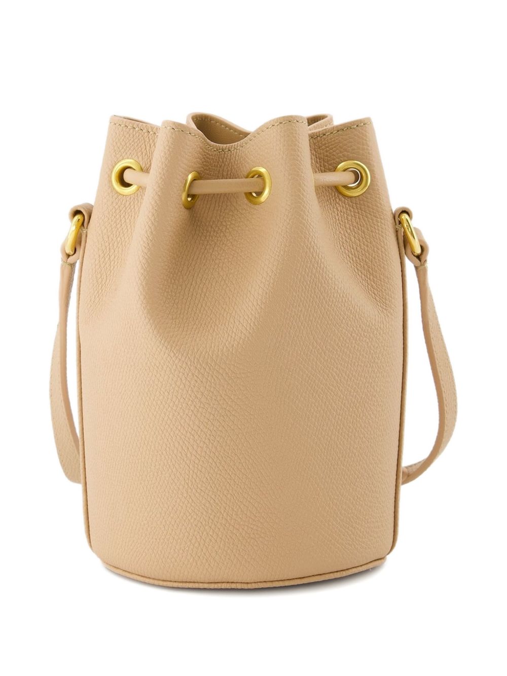 Valentino Garavani VLogo Signature Mini Leather Bucket Bag Powder