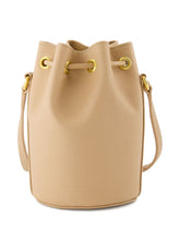Valentino Garavani VLogo Signature Mini Leather Bucket Bag Powder