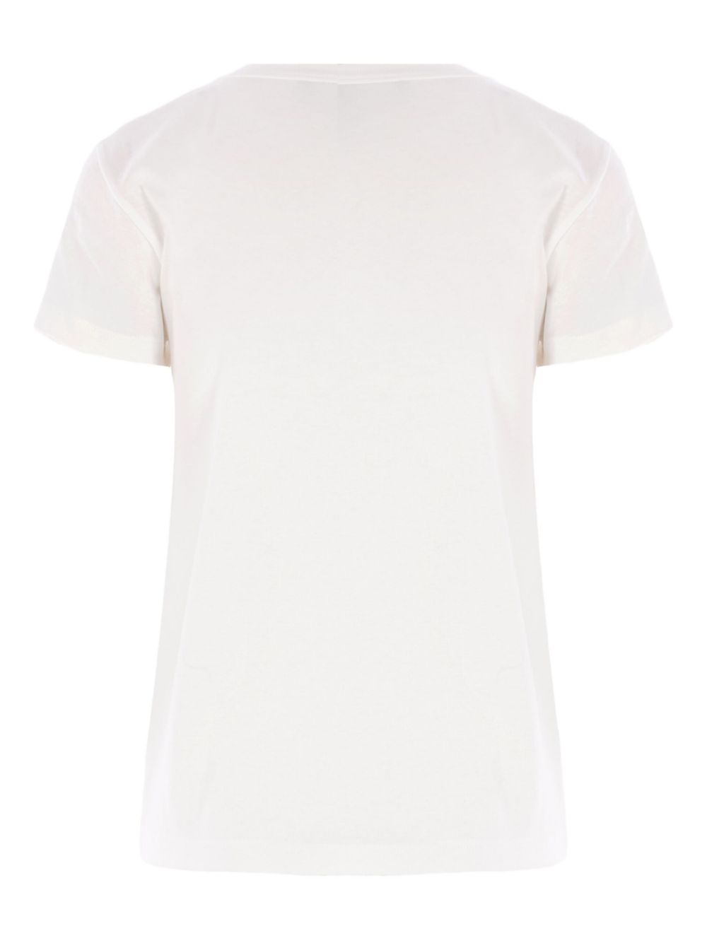 Valentino Cat-Face Appliqué Cotton T-Shirt Ivory
