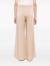 Fabiana Filippi Wide-Leg Powder Trousers with Elasticated Waist in Beige Powder