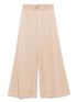 Fabiana Filippi Wide-Leg Powder Trousers with Elasticated Waist in Beige Powder