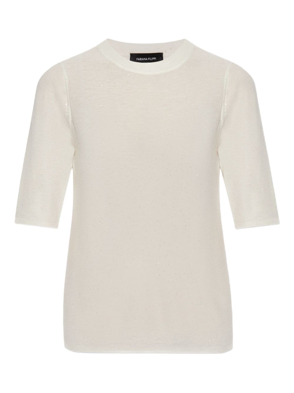 Fabiana Filippi Crewneck Wool Sweater White White
