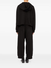 MM6 Maison Margiela Signature Numbers Motif Cotton Hoodie Black