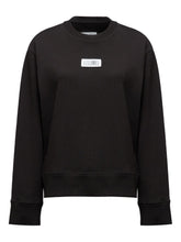 MM6 Maison Margiela Logo-Appliqué Cotton Sweatshirt Black Black