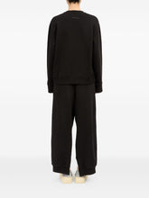 MM6 Maison Margiela Logo-Appliqué Cotton Sweatshirt Black Black