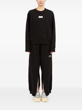 MM6 Maison Margiela Logo-Appliqué Cotton Sweatshirt Black Black