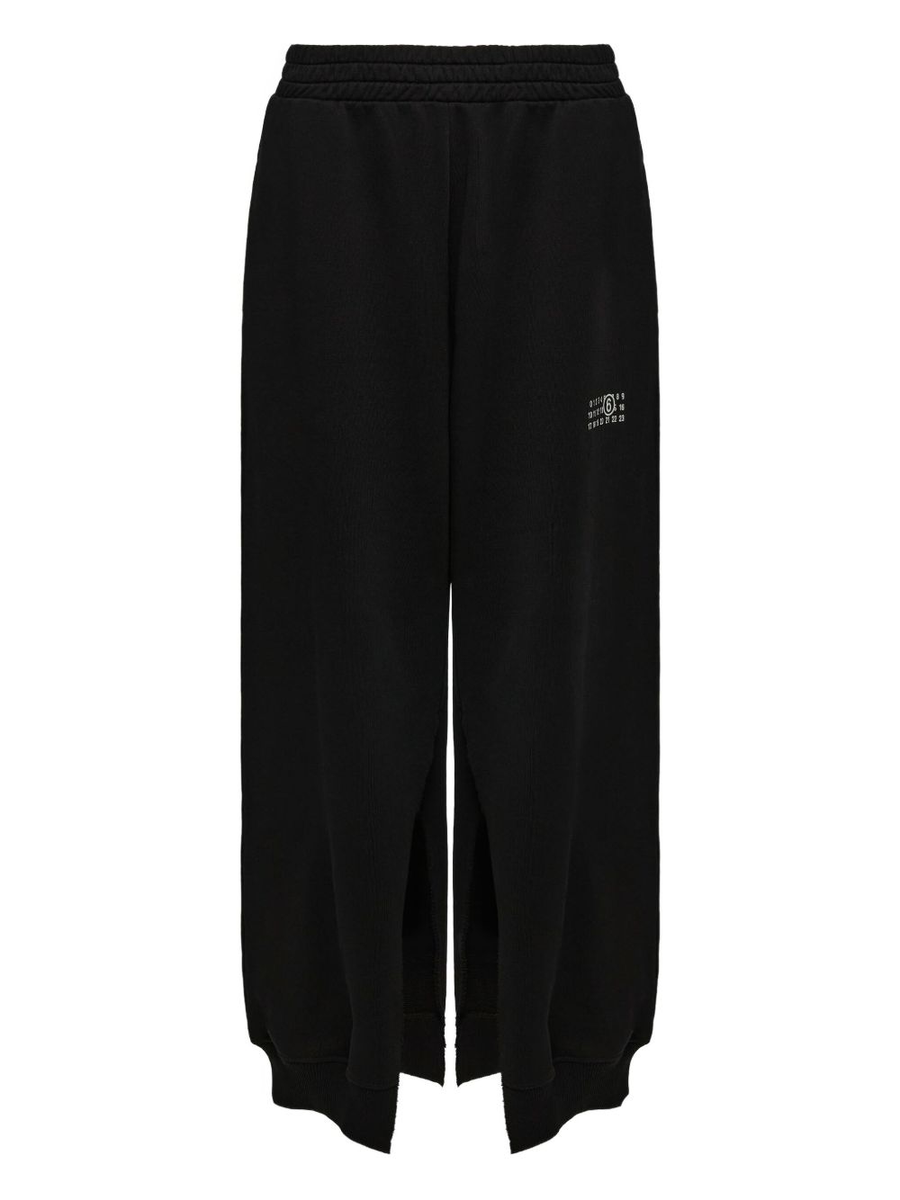MM6 Maison Margiela Cotton Wide-Leg Trousers Black Black
