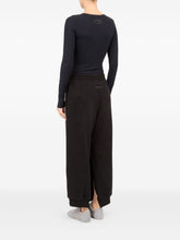 MM6 Maison Margiela Cotton Wide-Leg Trousers Black Black