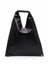 MM6 Maison Margiela Japanese Small Grained Calf Leather Handbag Black