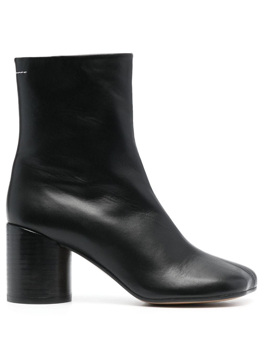 MM6 Maison Margiela 70mm Ankle Leather Boots Black black