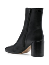 MM6 Maison Margiela 70mm Ankle Leather Boots Black black