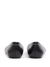 MM6 Maison Margiela Flat Leather Ballet Shoes Black