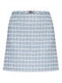 Versace Tweed Medusa Mini Skirt Blue