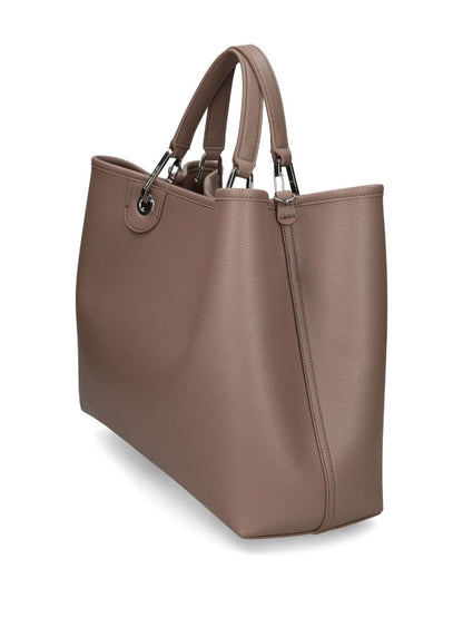 Emporio Armani MyEA Medium Shopping Bag in Dove Grey