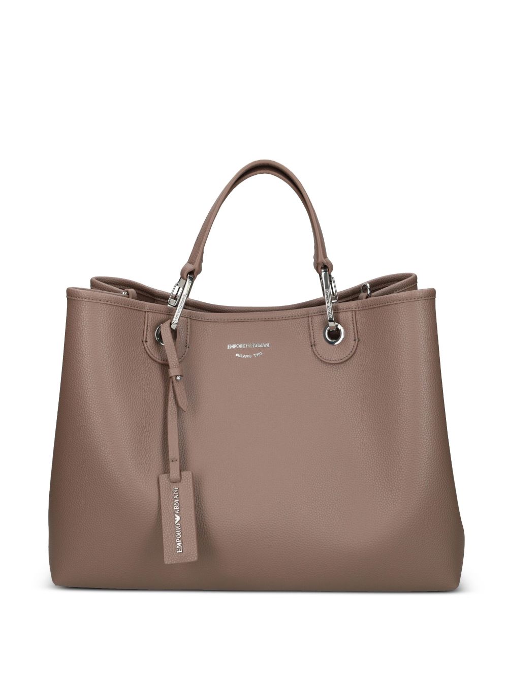 Emporio Armani MyEA Medium Shopping Bag in Dove Grey