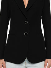 Emporio Armani Single-Breasted Black Blazer Jacket Black