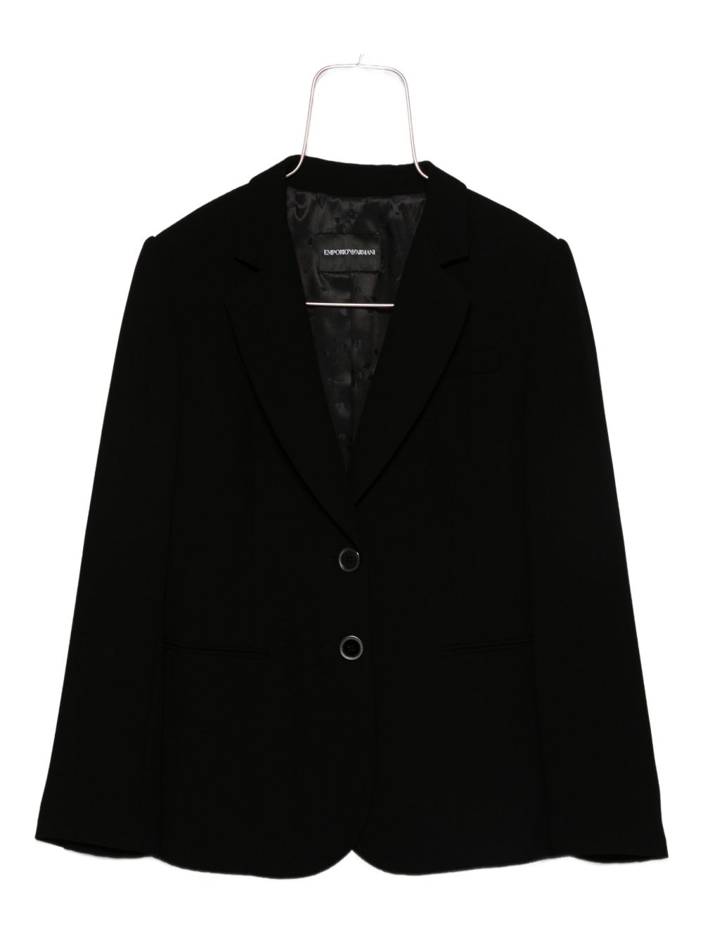 Emporio Armani Single-Breasted Black Blazer Jacket Black