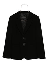 Emporio Armani Single-Breasted Black Blazer Jacket Black